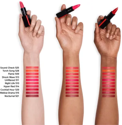 Ruzh buzësh Shiseido Modern Matte Powder Lipstick, mat, i kuq - 4