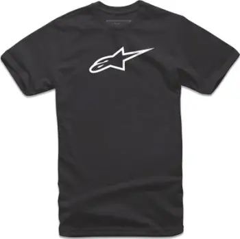 Bluzë meshkujsh Alpinestars Ageless , me mëngë të shkurtra, madhësia L, e zezë me të bardha