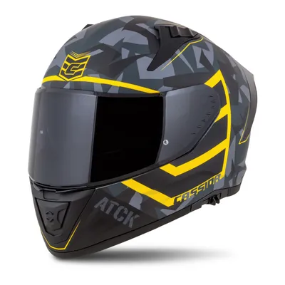 Helmeta moto Cassida Aero ATCK, full-face, grey camo - 1