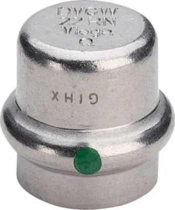 Kapak mbyllës Viega Sanpress Inox 2356, 15mm, çelik inox