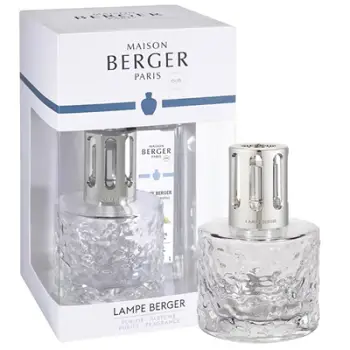 Set Maison Berger Paris, llambë katalitike Mirage Transparent, 249 ml + rimbushje për llambë Pure White Tea, 2x 250 ml