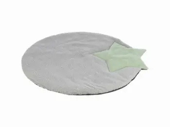 Shtrat për qen Trixie Puppy Mattress Star, 86x80 cm, gri dhe mente