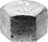 Kapak metalik gize galvanizuar Dummy Plug, për tubacione, argjendtë