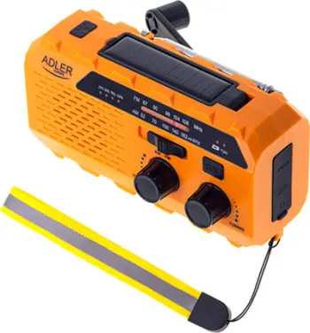 Radio portative multifunksionale me panel diellor, 1200mAh, power bank, jeshile