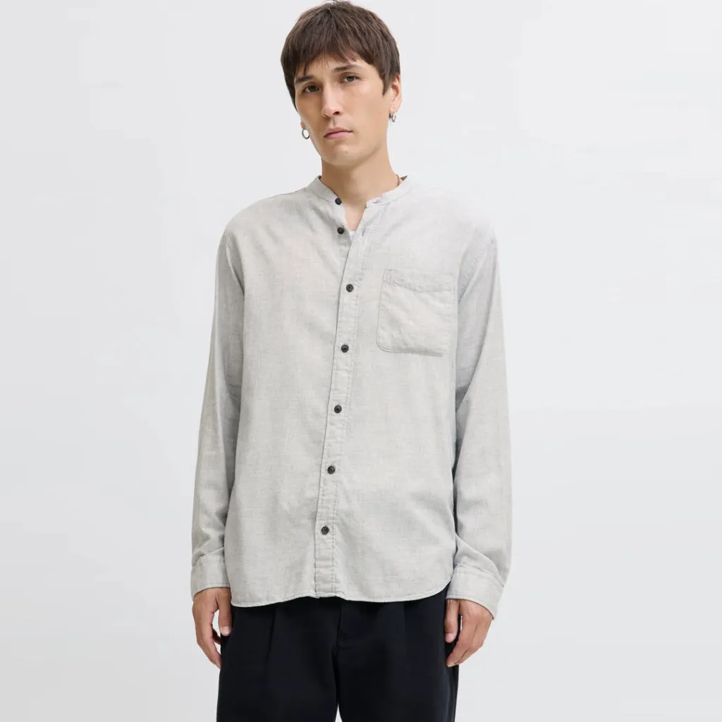 Këmishë JACK & JONES JJEBAND MELANGE SHIRT L/S - 1