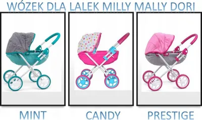 Karrocë për kukull Milly Mally Dori Prestige, Mint - 4