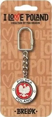 Varëse çelësash suvenir I Love Poland, metal, shumëngjyrëshe