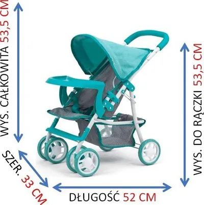 Karrocë për kukulla Milly Mally Kate, e hirtë / ngjyre mendre - 2