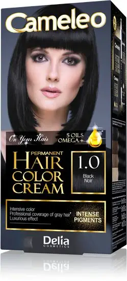 Ngjyrë për flokë Delia Cosmetics Cameleo HCC, nr. 1.0 Black