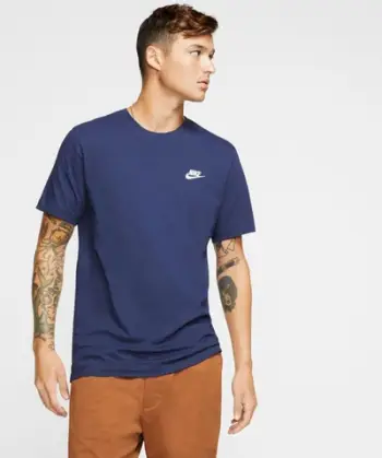 Bluzë Nike Sportswear AR4997 410, pambuk, për meshkuj, blu navy