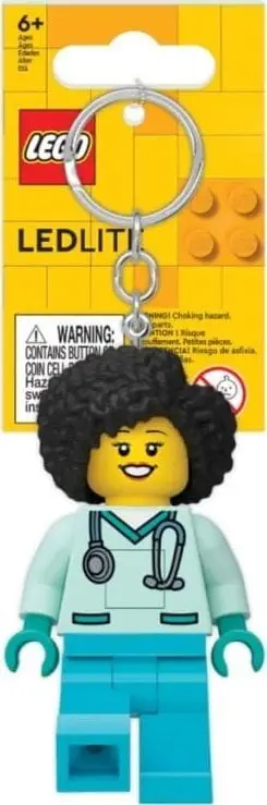 Varëse çelësash LEGO Dr. Flieber Keyring, minifigurinë doktor, dritë LED