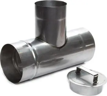 Kapak pastrimi oxhaku WADEX Chimney Cleanout 112130000, hapje rrethore, metalik
