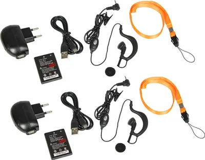 Radiotelefon Baofeng BF-T6 Panda, set 2 copë, PMR, i zi - 4
