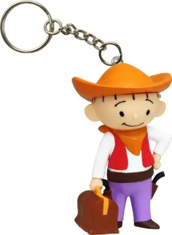 Varëse çelësash Lolek Cowboy, dizajn personazh vizatimor, shumëngjyrëshe