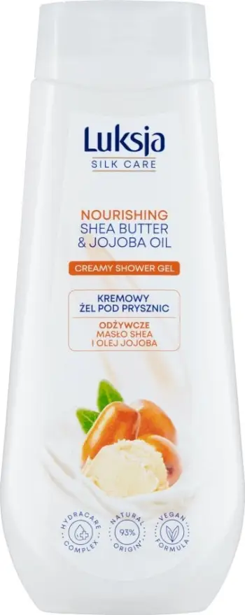 Xhel dushi Luksja Silk Care, Shea Butter dhe vaj Jojoba, 500ml