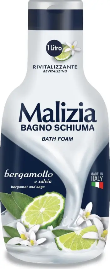 Xhel dushi Malizia Italian Bath Bergamot, 1L, aromë bergamot dhe agrume