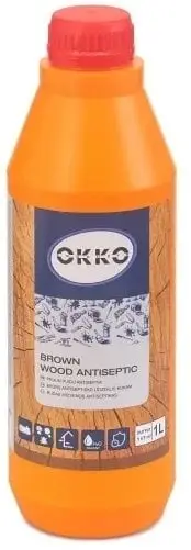 Antiseptik druri OKKO T, 1L, ngjyrë kafe