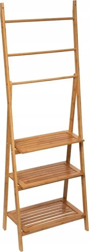 Raft banjo 5five Simple Smart, 3 rafte, mbajtës peshqiri, bambu