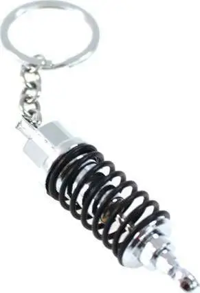 Varëse çelësash MTuning Coilover Keyring, dizajn amortizator sportiv, argjendtë