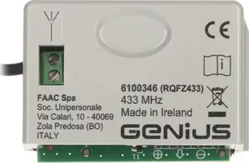 Modul receiver GENIUS RQFZ, 433MHz, për automatizim portash