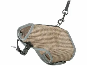Shtrëngues mace me shëtitore Trixie Soft, 24-42x120 cm, bezhë