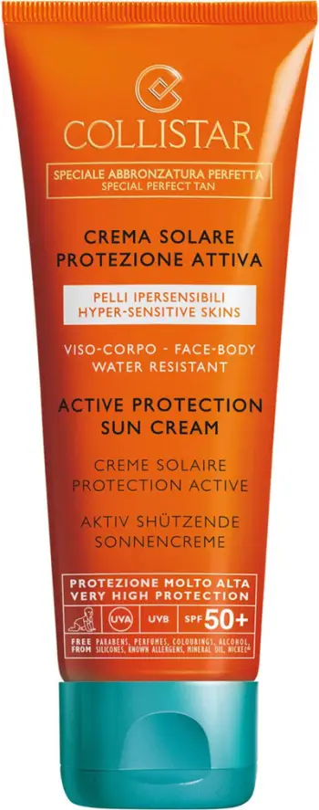 Krem dielli Collistar Special Perfect Tan Active Protection Sun Cream SPF 50+, anti age, 100ml