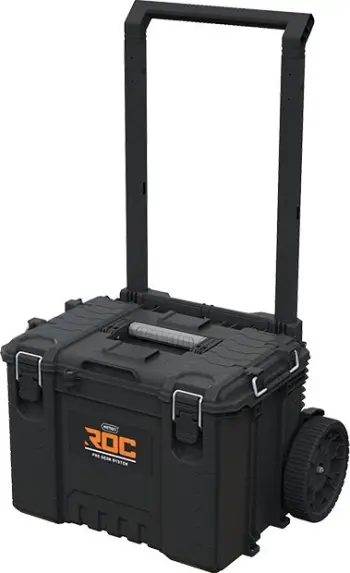 Karrocë veglash Keter Roc Pro Gear 2.0 Cart XL, 57x38x41cm, me rrota, e zezë