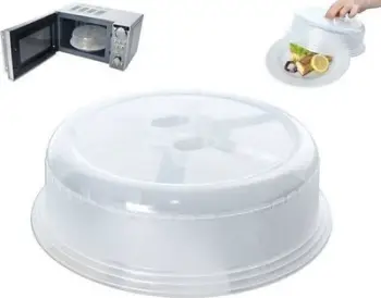 Kapak plastik për mikrovalë, mbrojtje nga spërkatjet, ruan lagështinë, transparent