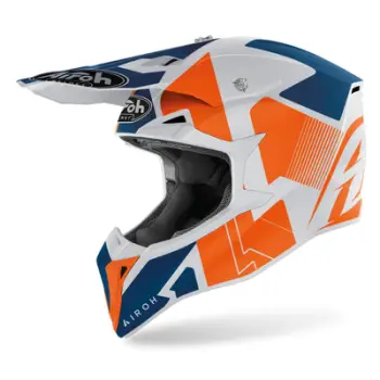 Helmeta motocross Airoh Wraap Raze, madhësia 2XL, portokalli