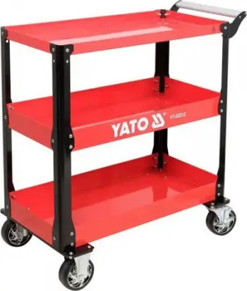 Karrocë veglash YATO YT-55212, 3 nivele, 150kg, e kuqe