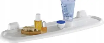 Raft banjoje Wenko Pure, 85 cm, plastikë, i bardhë