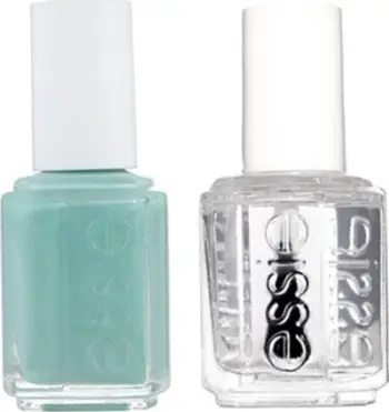 Set manikyri Essie Glossy Glossy Mint Candy Apple 99, 13.5 ml, Good To Go Top Coat, 5 ml