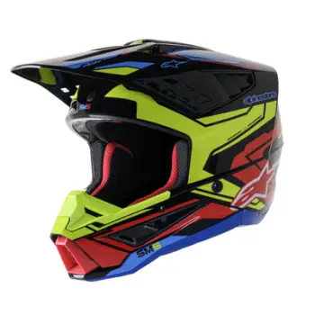 Helmeta motocross Alpinestars S M5 Action 2, termoplastikë e lehtë, madhësia L, shumëngjyrëshe
