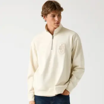 Bluzë GUESS HARRIS TWILL ZIP MOCK NECK