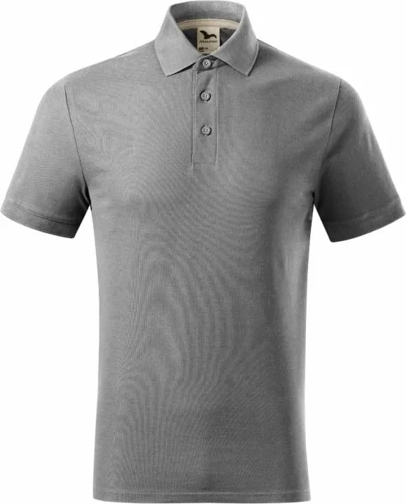 Fanellë polo për meshkuj Malfini Prime, gri - 2