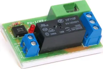 Modul rele Pulsar AWZ514 PU1/HV, 10-16V DC/AC, 6A, jeshil