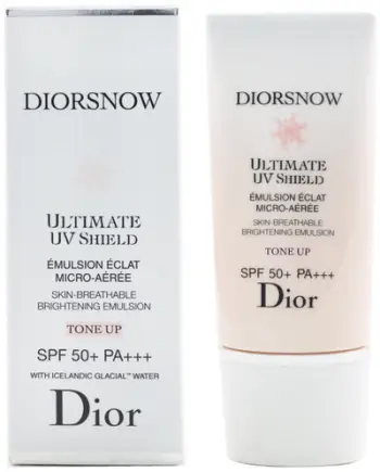 Krem dielli Dior Diorsnow Ultimate UV Shield, SPF 50, efekt ndriçues, rozë e lehtë