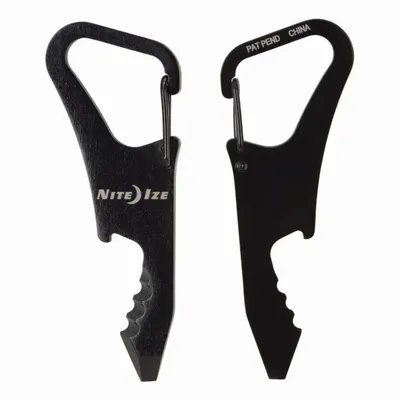 Varëse çelësash Nite Ize ClipKey, çelik inox, shumëfunksionale, e zezë - 1