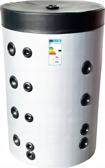 Depozitë buffer Kospel SV-200, 200L, për ngrohje qendrore, e zezë