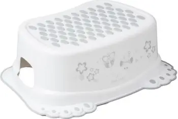 Stol këmbësh fëmijësh Tega Baby FOOTREST OWL SO-006-103, kundër rrëshqitjes, e bardhë