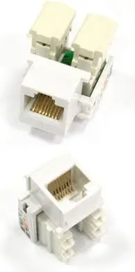 Modul rrjeti NetRack Keystone Jack NP1101, RJ45 1 port, Cat 5e, i bardhë
