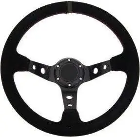 Timon sportiv MTuning Steering Wheel Pro 350mm, offset 80mm, suede i zi