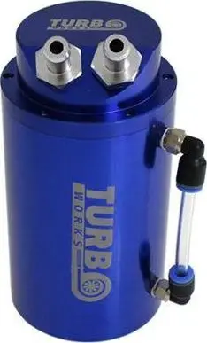 Depozitë vaji TurboWorks Oil Catch Tank 0.7L, hyrje 10mm, blu