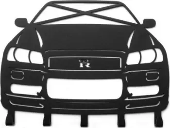 Varëse çelësash Skyline Nissan R34, dekorative, e zezë