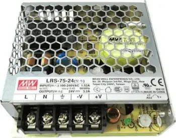 Furnizues energjie LED Mean Well LRS-75-24, 76.8W, 24V DC, IP20