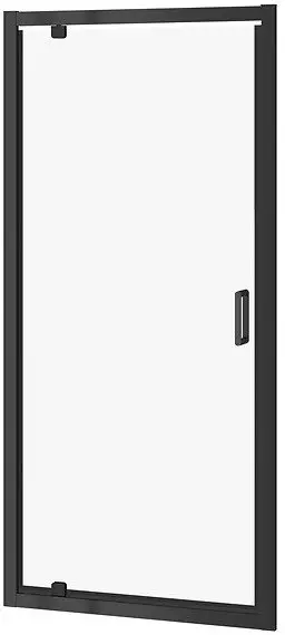 Dera dushi Cersanit Arteco S913-012, 90 cm, xham transparent, e zezë mat