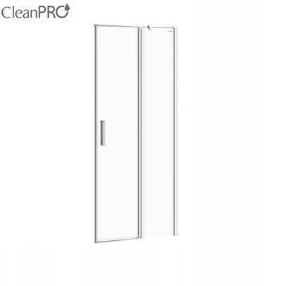 Dera dushi Cersanit Moduo, 80x195 cm, hapje djathtas, xham transparent - 4