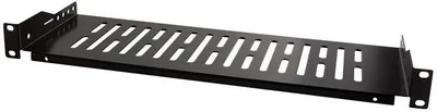 Raft fiks për rack 19" LogiLink SF1C25B, 1U, 25kg, i zi - 1