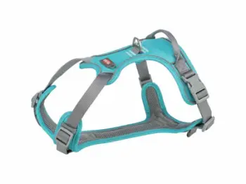 Shtrëngues qeni Trixie Active Premium, përmasë L XL, blu e çelët