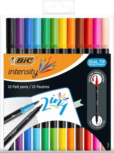 Set markera BIC Dual Markers, 12 copë, ngjyra të përziera - 1